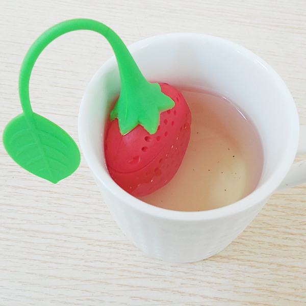 Sitruunamansikka-teekannu - BPA-vapaa ja 100 % elintarvikelaatuista silikonia -