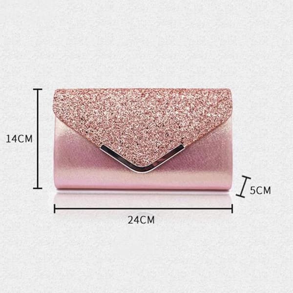 (Blå) Glitrende Glitter Aften Kuvert Tasker Skulderkæde Tasker Brude Bryllup Clutch Pung