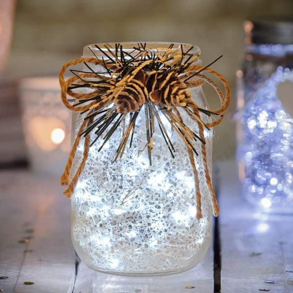 Fairy-valosarjat 12 kpl 20 LED Firefly Light Micro Wire Batte