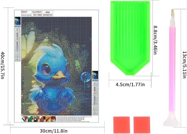 (30x40cm) 5D Diamantmålning efter siffror Kit - DIY Cartoon Animat
