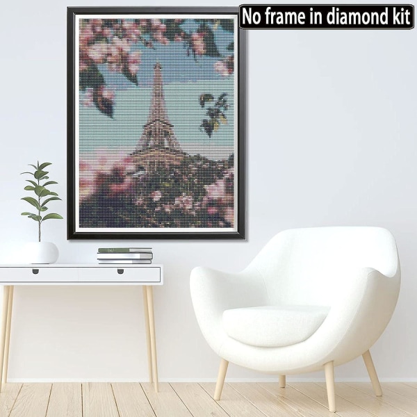 30×40cm 5D Diamond painting Full Eiffeltorn Diamantbroderi
