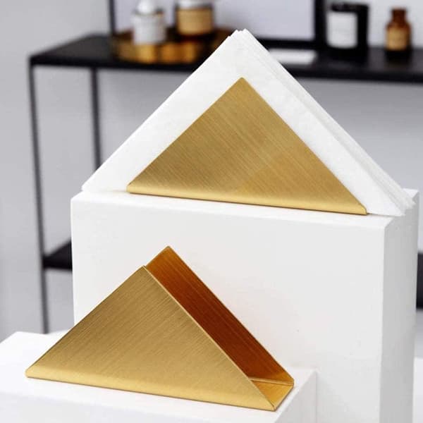Bordbordsserviet Holder (Guld), Rustfrit Stål