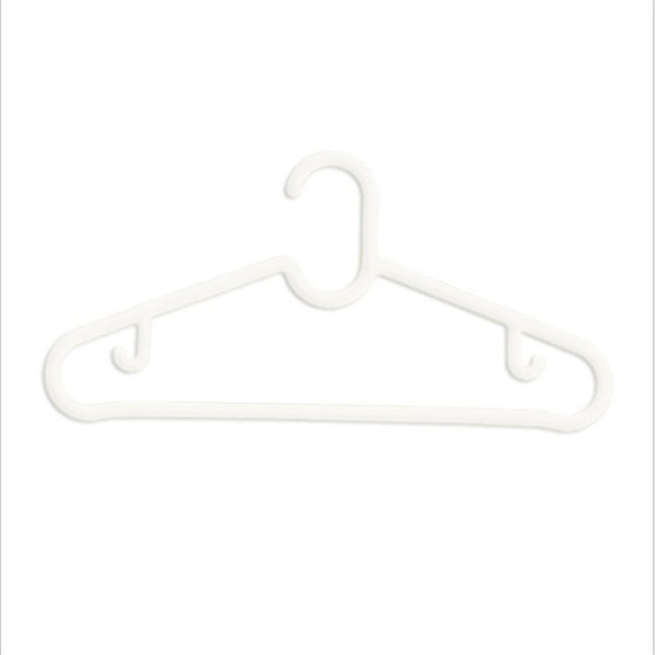 10 kpl Ripustimet Puku Housut Vaatteiden vaateripustin (valkoinen)