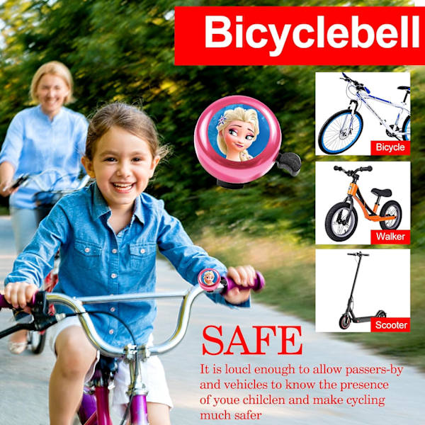 2 stycken barncykelklockor, cykelklocka cykelstyre