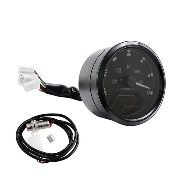 1 stk. digitalt motorcykelinstrumentbræt: Alt-i-én LCD-speedometer