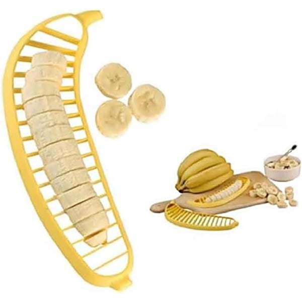 Banaanileikkuri – Hedelmäleikkuri – Viipaloija – Muovi – Banaani – Hedelmä