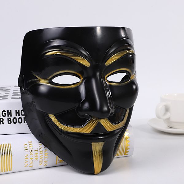 4PCS Halloween V for Vendetta Mask Set - FEST, VÄRLDSBOKVECKAN/HALLOWEEN KIT