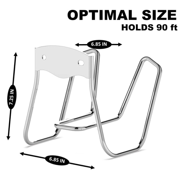 1 STK Vægmonteret Haveslangeholder | Heavy Duty Slangeholder | W