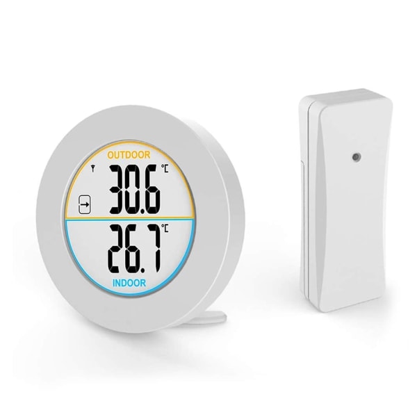 Indendørs og udendørs termometer, digitalt trådløst termometer med