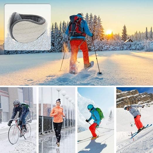 Varme Ørevarmere Vinter Ørevarmere Klassiske Fleece Ørevarmere Wrap Solid