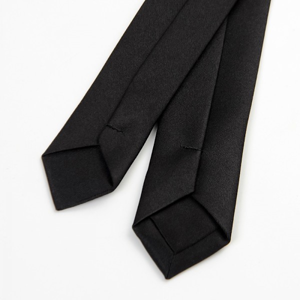 148x3CM slips for kvinner og menn, ultratynn ren svart skjortedekorasjon, samlokalisering, koll