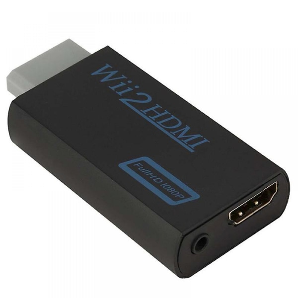 Wii till HDMI-adapter, 1080p Full HD Svart