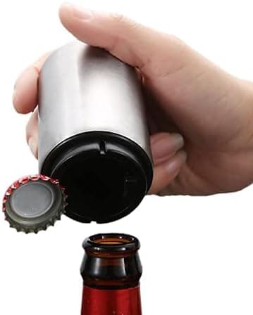Automatisk Flaskeåbner Rustfrit Stål Flaskeåbner Magnet Flaskeåbner