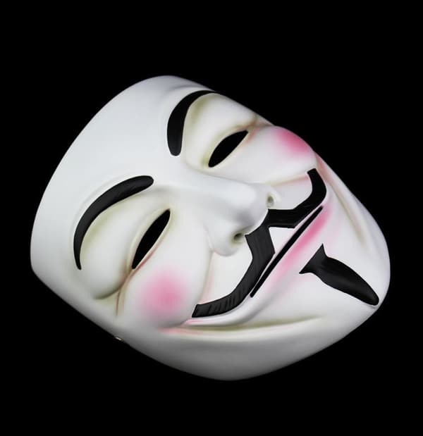 Hacker Mask V for Vendetta Maske for Barn Kvinner Menn Halloween Kostyme