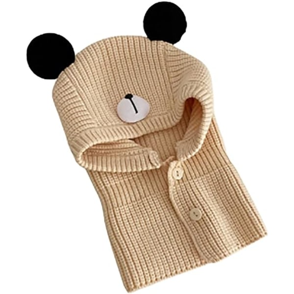 Konepelti cagoule pour enfant - beige, cache-oreilles d'hiver pour g