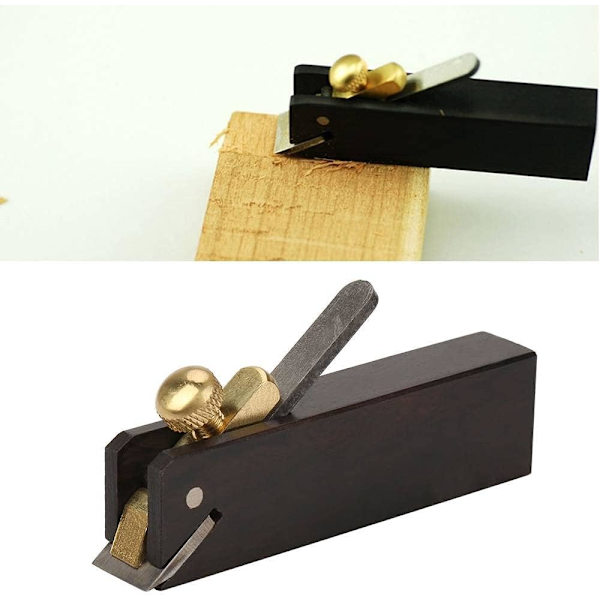 1 stycke (svart) mini ebenholtshyvel, DIY kabel snickare träskärning
