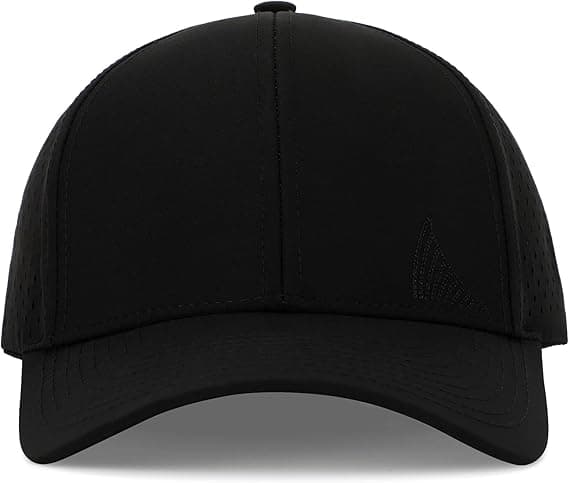 1-pakning, svart, 5-panel buet brem vanntett performance snapback-caps