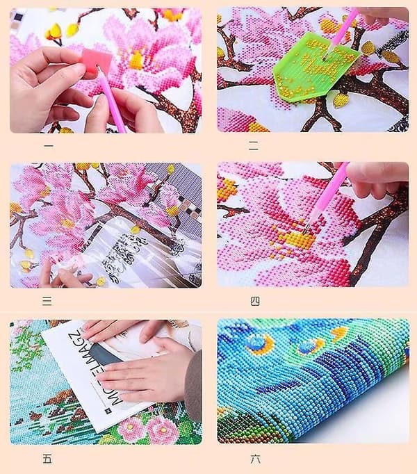 DIY Diamantmaleri Elefant 5D Fuld Diamantpasta Diamant DIY D