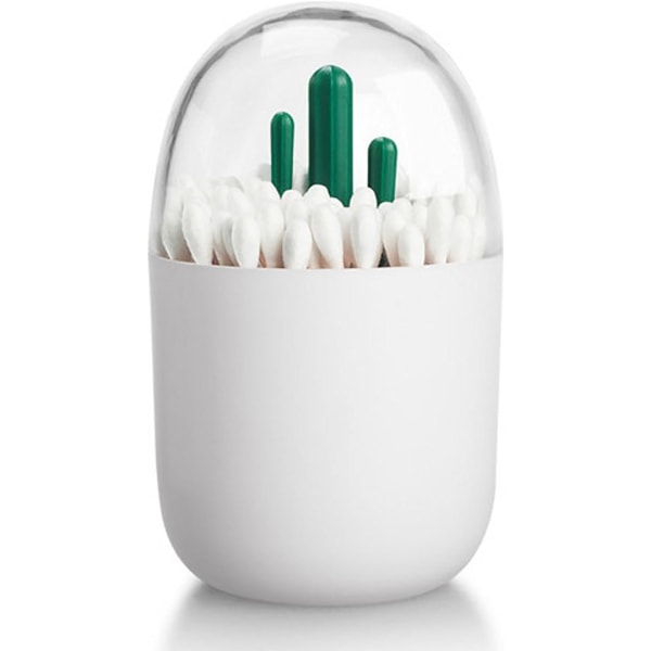 Bomuldspindeholder, lille Q-Tips tandstikker-opbevaringsorganisator (Cac