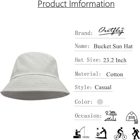Unisex solhatt med solbeskyttelse, bred brem, bomull, hiphop-stil