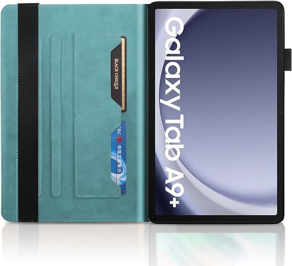 Fodral (blått) för Samsung Galaxy Tab A9+/A9 Plus 11 tum 2023 PU Läder