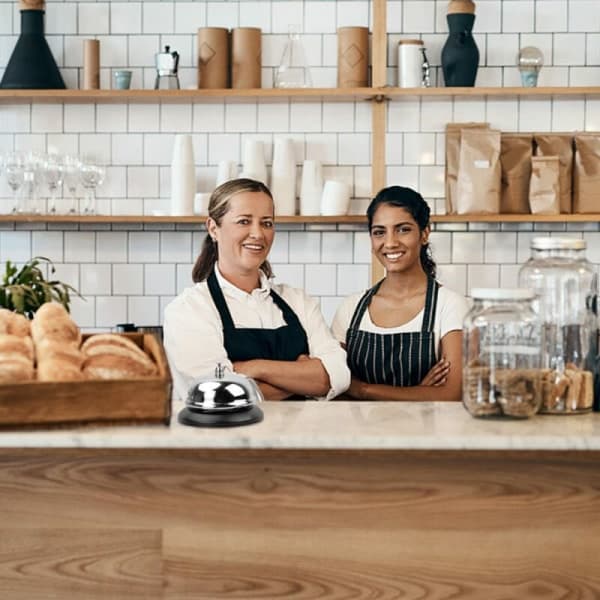 2 st 8,5*6 cm restaurangservicerklocka, rostfritt stål restaurangsklocka