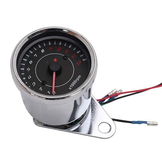 1 stk Sølv DC 12V Motorsykkel Turteller Modifisert LED Digital Display