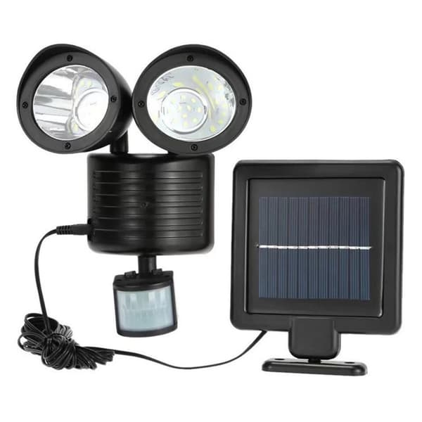 Udendørs Solcellelampe 22 LED'er Udendørs LED-Overlysspot med Bevægelsessensor