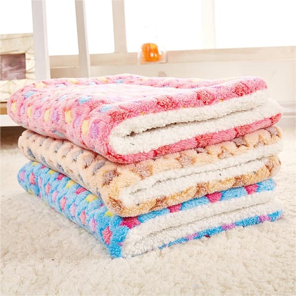 Hundetepper Fluffy Katt Valp Puter Vaskbar Matte Liten Medium