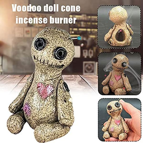 Voodoo-Dukke Røgelsebrænder Harpiks Røgelseholder Hjemmelavet Ornament
