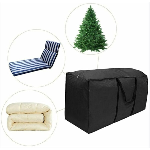 (173x76x51cm) Extra Stor Förvaringsväska för Trädgårdsmöbler Kuddar