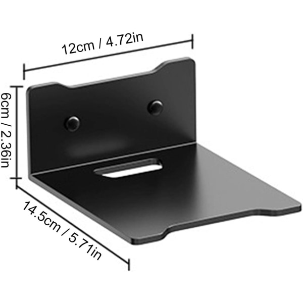 Väggfäste för router 1-pack (svart) - Väggfäste för kamera