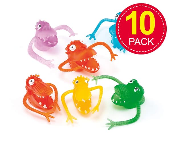 Monster Fingerdockor - 10-pack, Dockor för Barn, Perfekt för