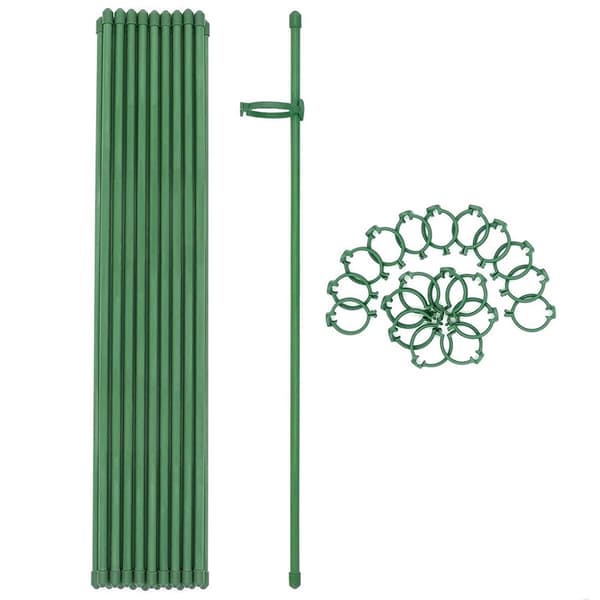 6 stk. Plantestøtter med Ringe til Blomsterarrangementer og Vækst