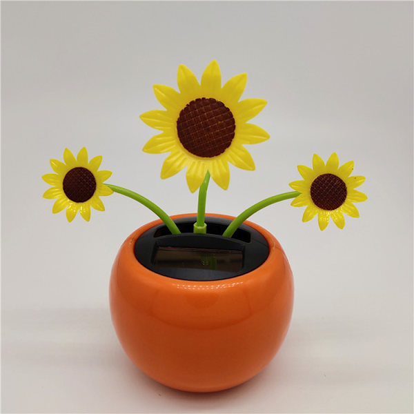 Solcellsdriven Dansande Blomma, Solcellsdriven Bildocka Bildekoration, Solcellsdriven Bilblomma