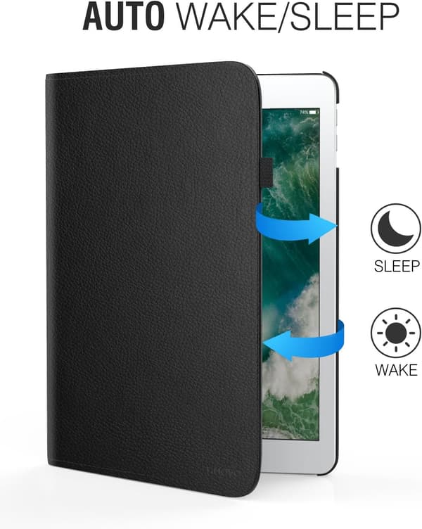 iPad 9.7 2018/2017, iPad Air-deksel - 360 graders svingbart smartdeksel