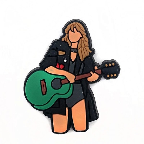 Taylor Swift Serie Hullsko Skoblomst PVC Skospenne Dekorativ Skoblomstspenne