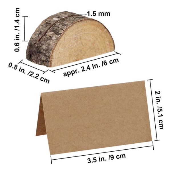 10 delar Korthållare Fotohållare Korthållare av trä