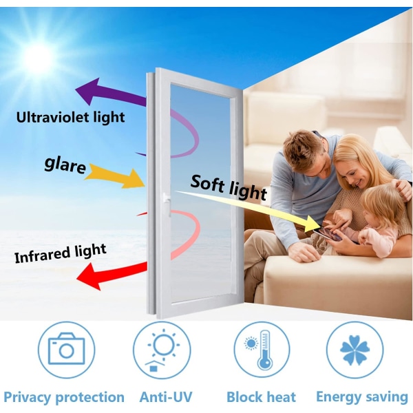 Envejs Spejl Vindue Film Anti-Varme Anti-Kiggeri Temperatur Kontrol