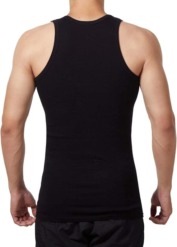5-pack linnen för män 100 % bomullslinne (svart*5)-XL
