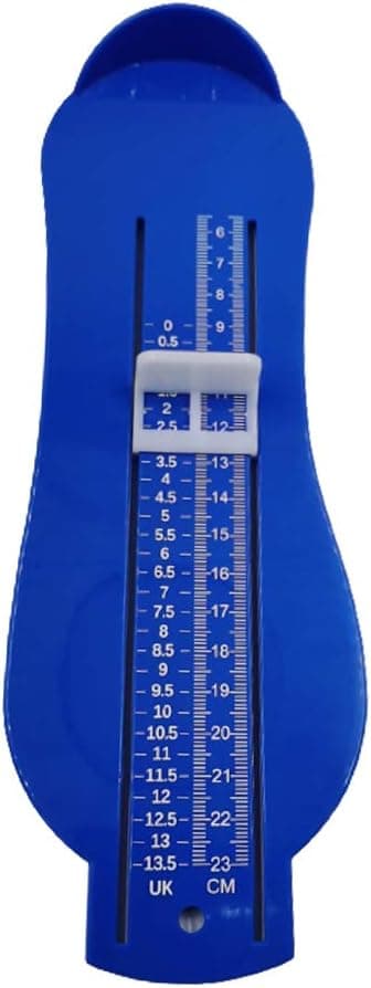 Fotmåler sjekker tommer og centimeter Fotmåling