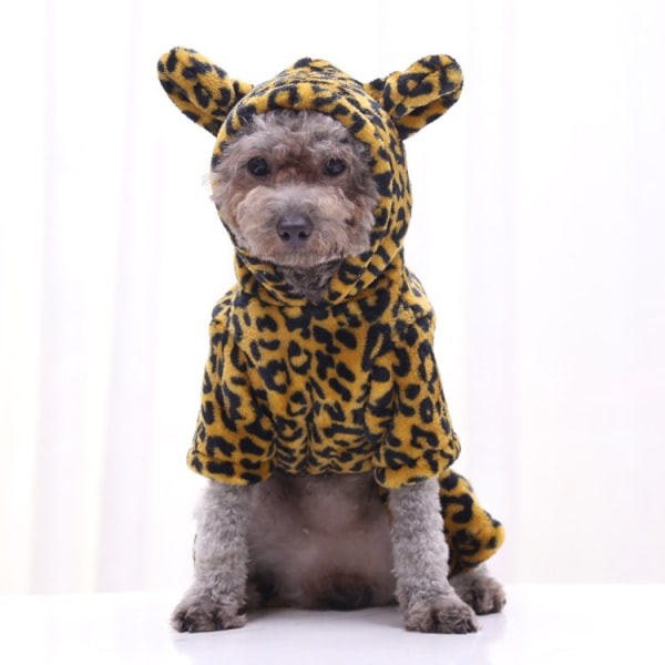 Hundkostym, Flanell, Höst och Vinter, Varm, Husdjur, Bichon, Korall