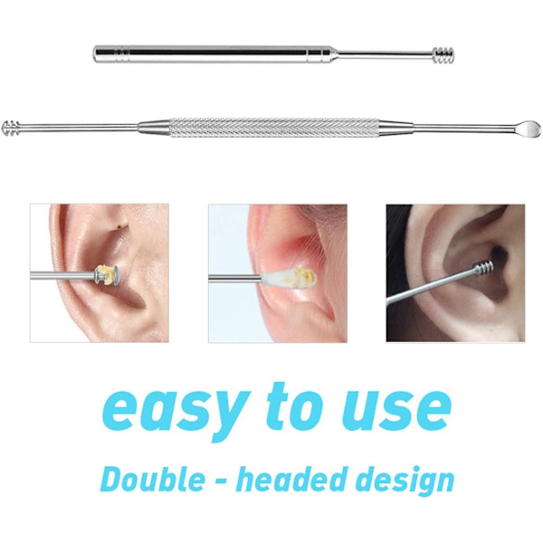 5-pack Öronvax Remover Curette Öron Sked Rengöringsverktyg An