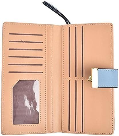 Damepungtaske (Blå), Læder Bifold Tegnebog Læderpung Lea