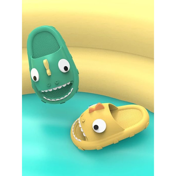 Söta Cartoon Haj Sandaler, Småbarns Slide Sandaler, Barn Sommar Sl