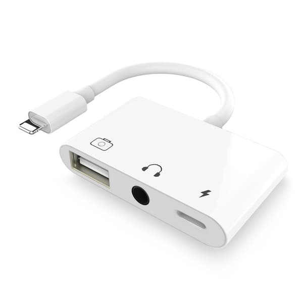 Lightning USB OTG lydadapter 3-i-1 USB-leseradapter USB-adapter