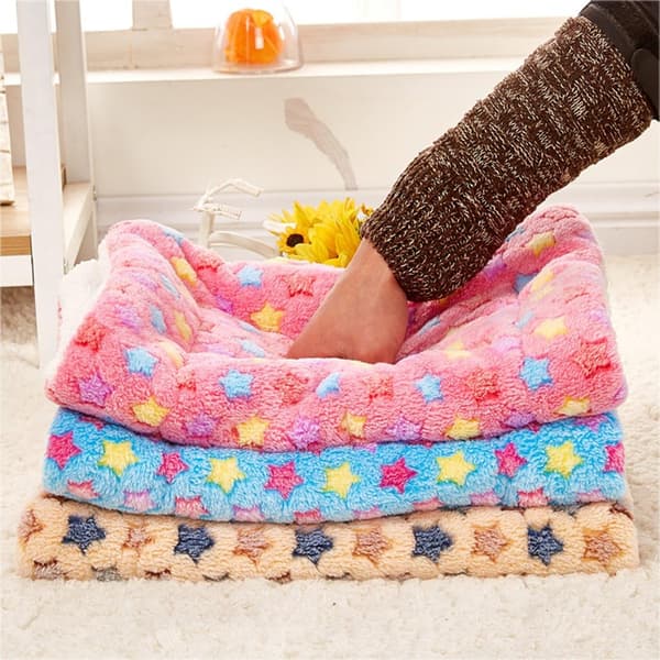 Hundetepper Fluffy Katt Valp Puter Vaskbar Matte Liten Medium