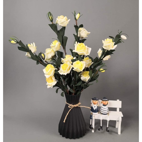 Plastvaser för blommor med rep - Söt, hållbar, modern, dekoration