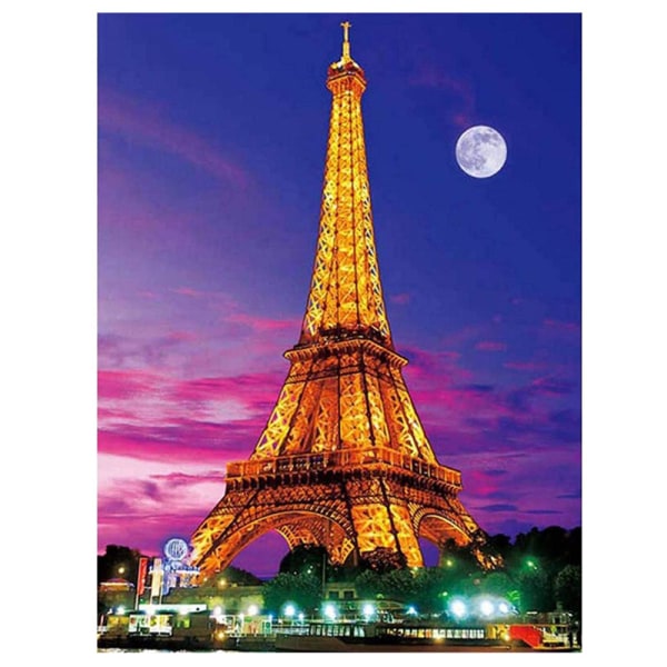 30x40 cm Voksen Børn 5D DIY Diamond Art Malesæt - Paris Eiffel