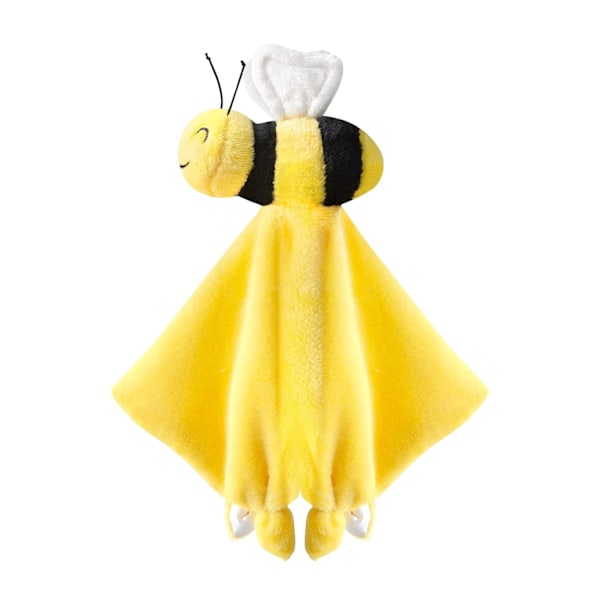 (Bie) Baby Soft Sikkerhetsklut Baby Kosleke Plysjdyr Klut Baby Komfort Håndkle Spiselig Beanie Plysjdukke Un